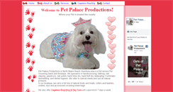Desktop Screenshot of petpalaceproductions.com